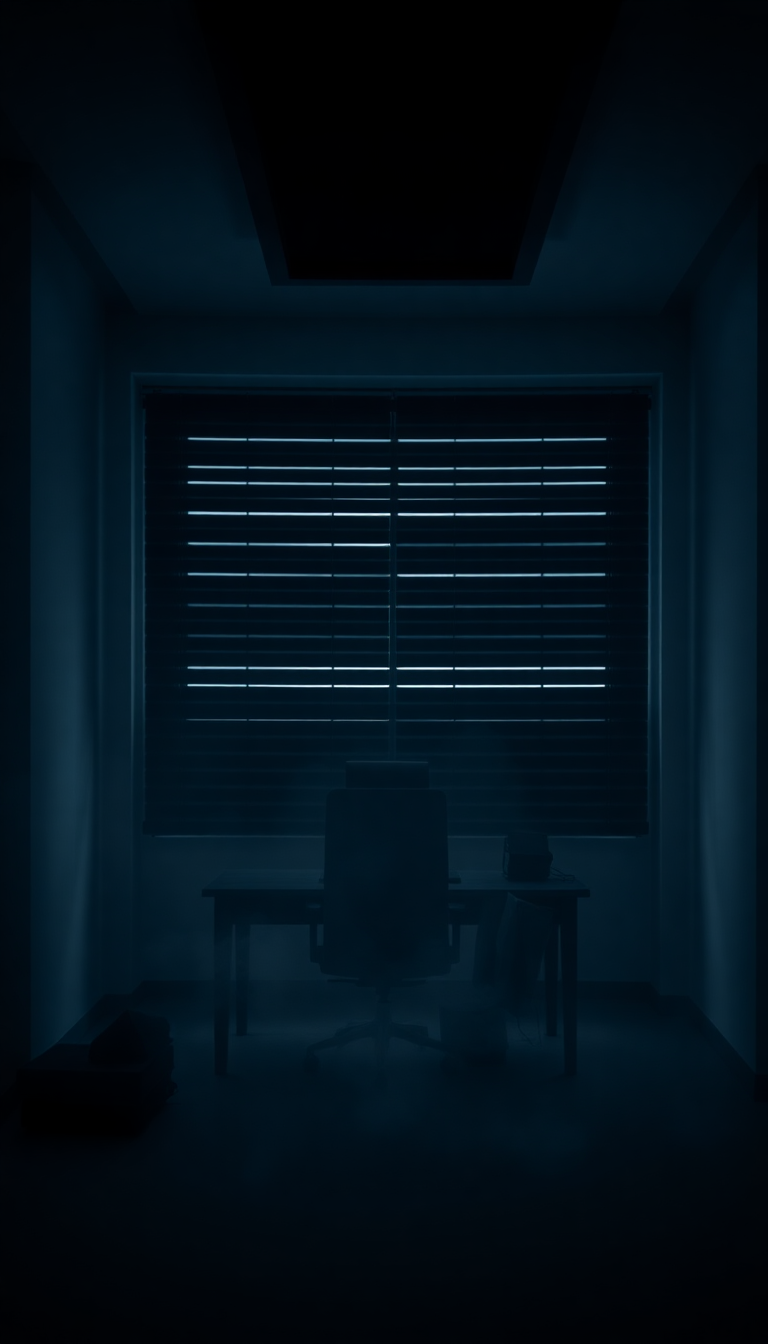 Noir Detective Office Blinds Shadows Aesthetic Wallpaper