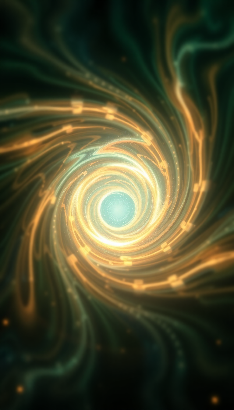 Wormhole Portal Swirling Energy Gateway Digital art Wallpaper