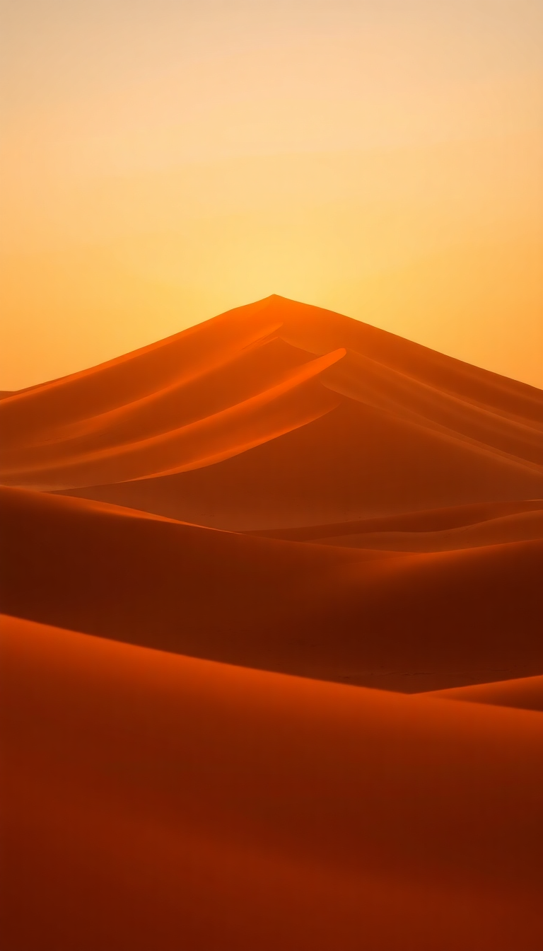 Heat Shimmer Desert Mirage Hot Photorealistic Wallpaper