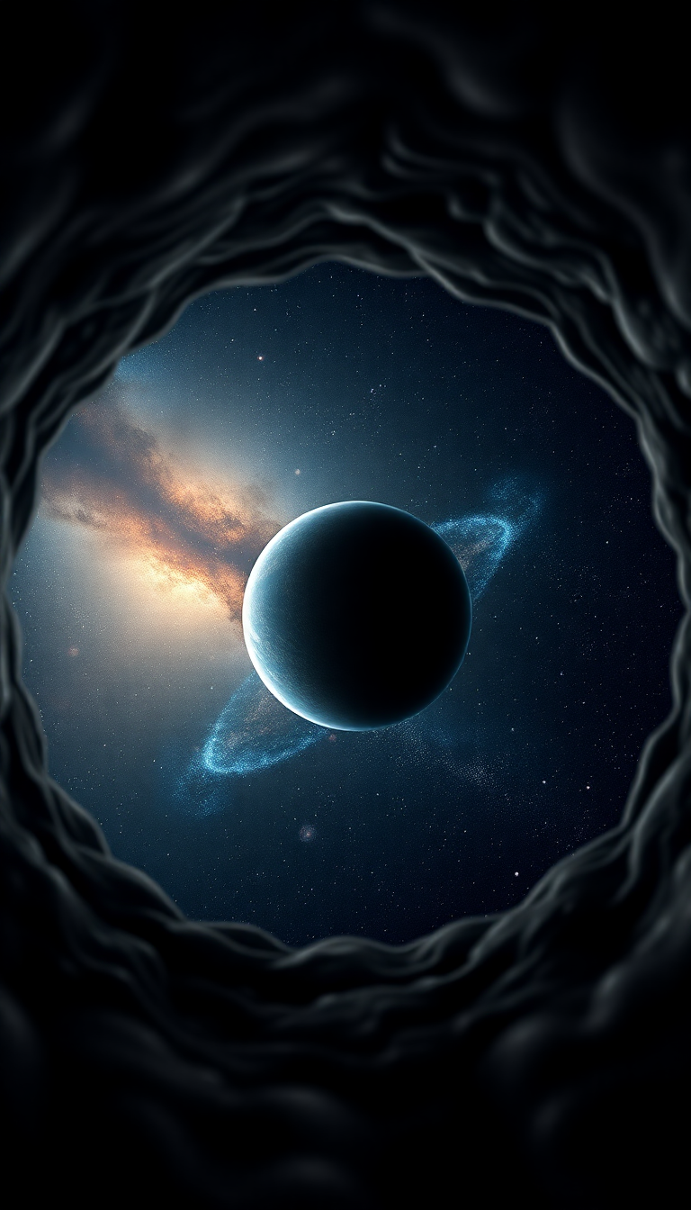 Keyhole View Showing Universe Stars Digital art Wallpaper