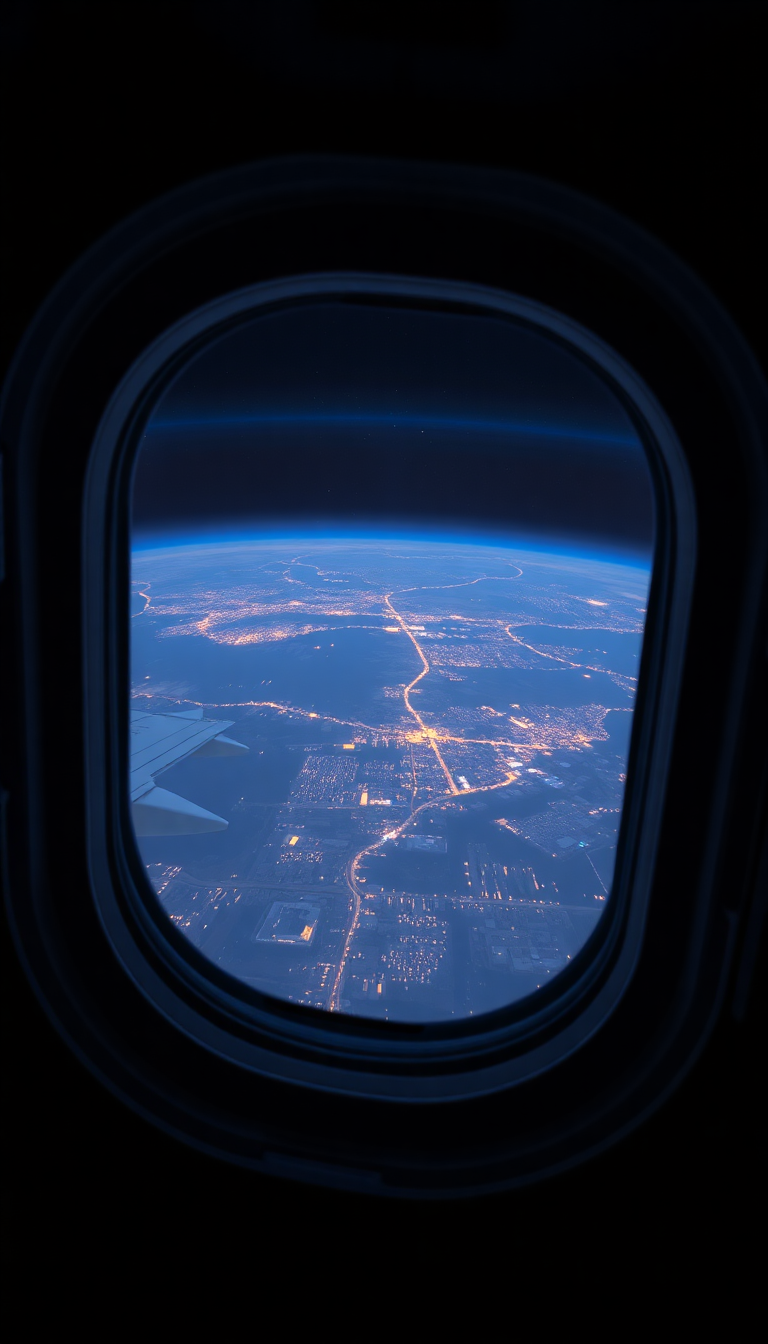 Space Station Window View Of Photorealistic Wallpaper