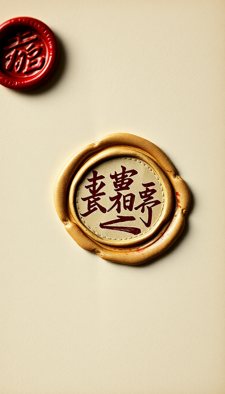 Wax Seal Vintage Paper Aesthetic Modern Wallpaper