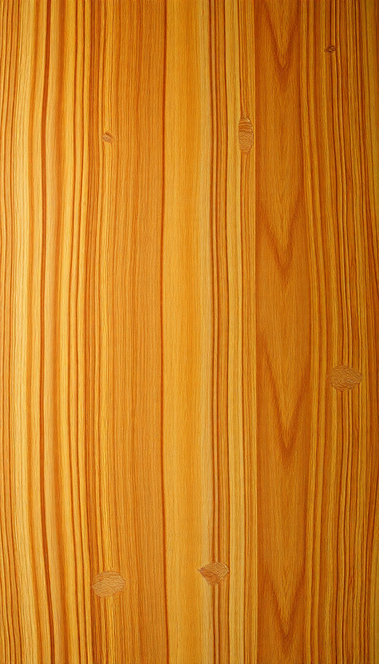 Wood Grain Polished Texture Warm Photorealistic Wallpaper