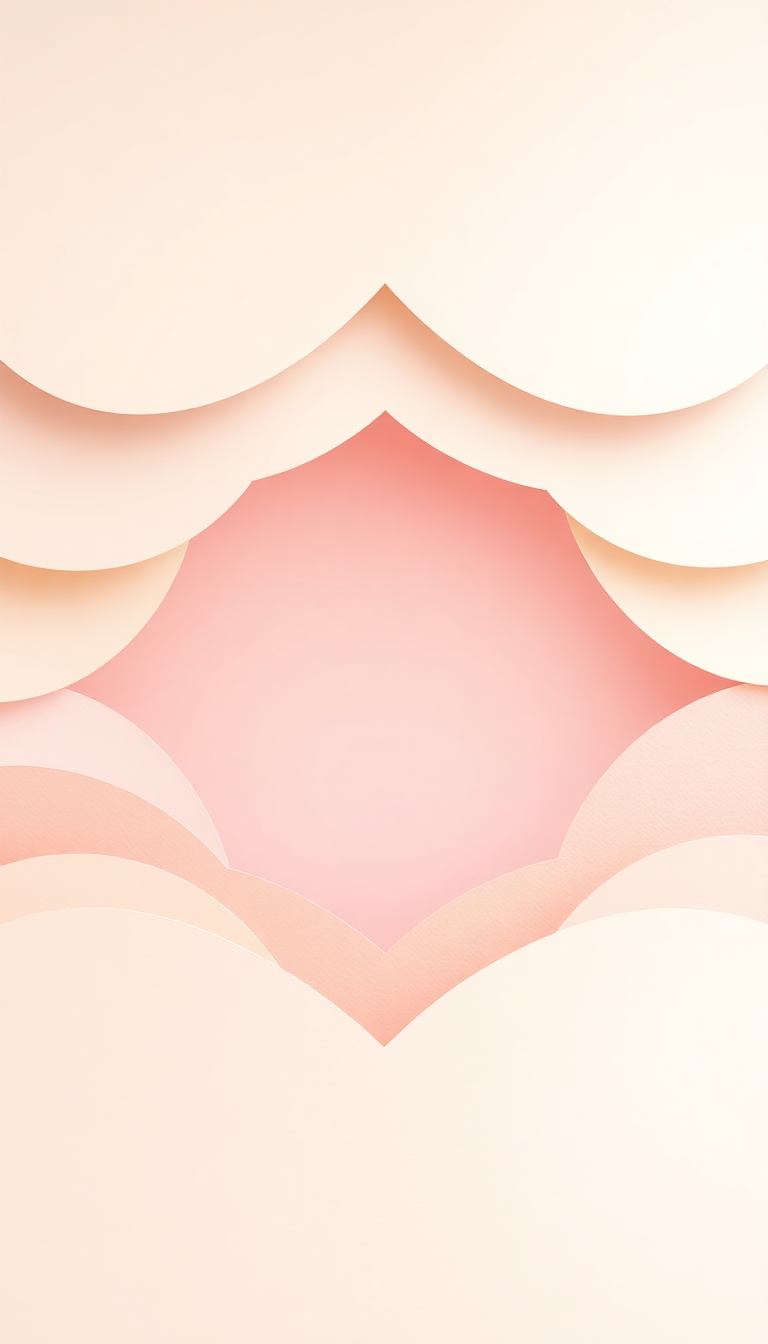 Paper Cut Layers Creating Depth Minimalist Wallpaper