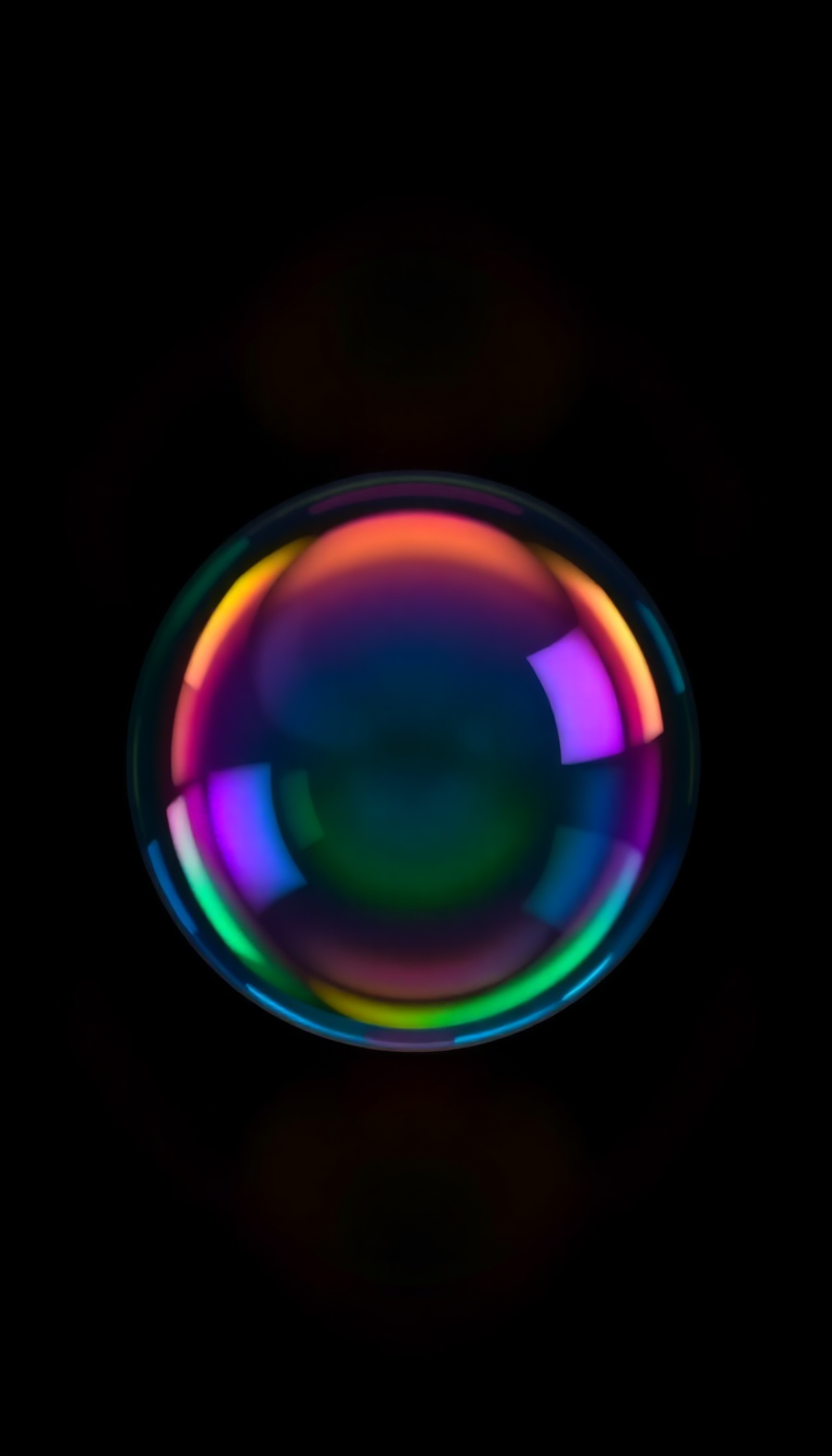 Soap Bubble Macro Rainbow Iridescent Aesthetic Wallpaper