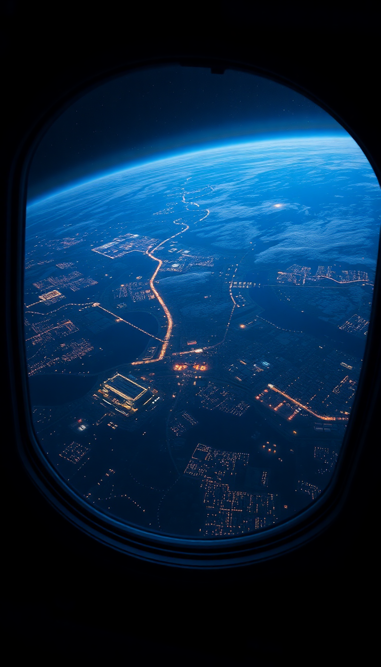 Space Station Window View Of Photorealistic Wallpaper