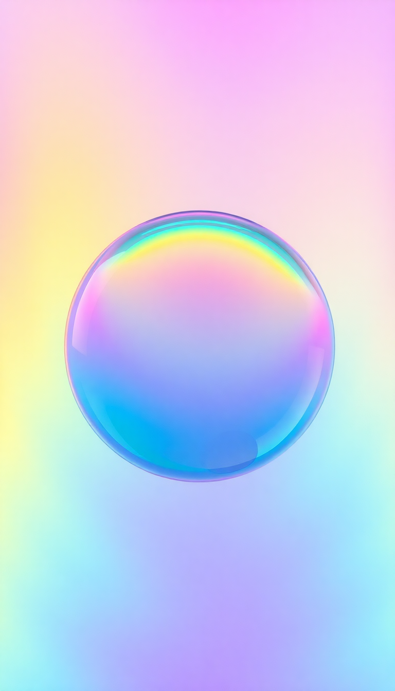 Soap Bubble Macro Rainbow Iridescent Aesthetic Wallpaper