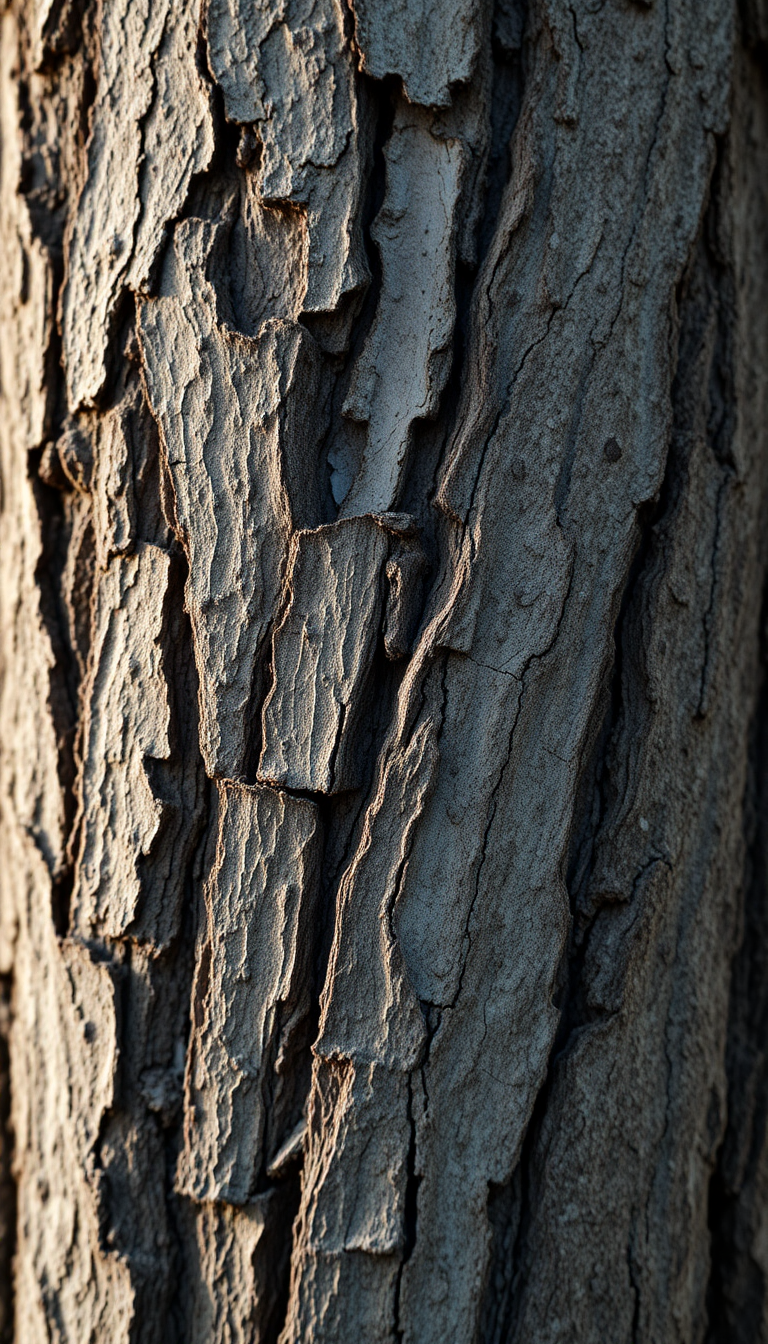 Tree Bark Texture Macro Lines Photorealistic Wallpaper