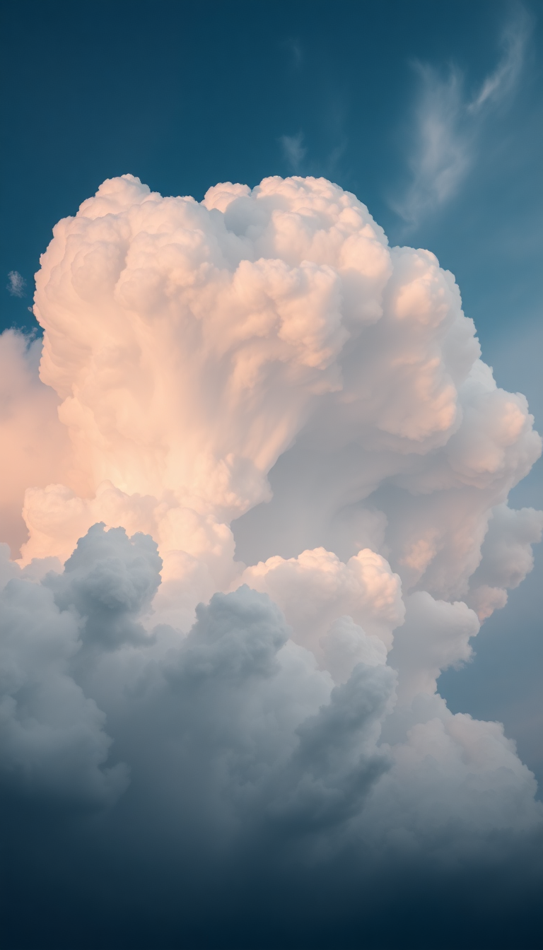 Mammatus Clouds Dramatic Bubble Sky Photorealistic Wallpaper