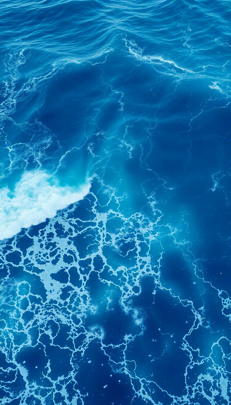 View Pattern Texture Blue Nature 4K Wallpaper