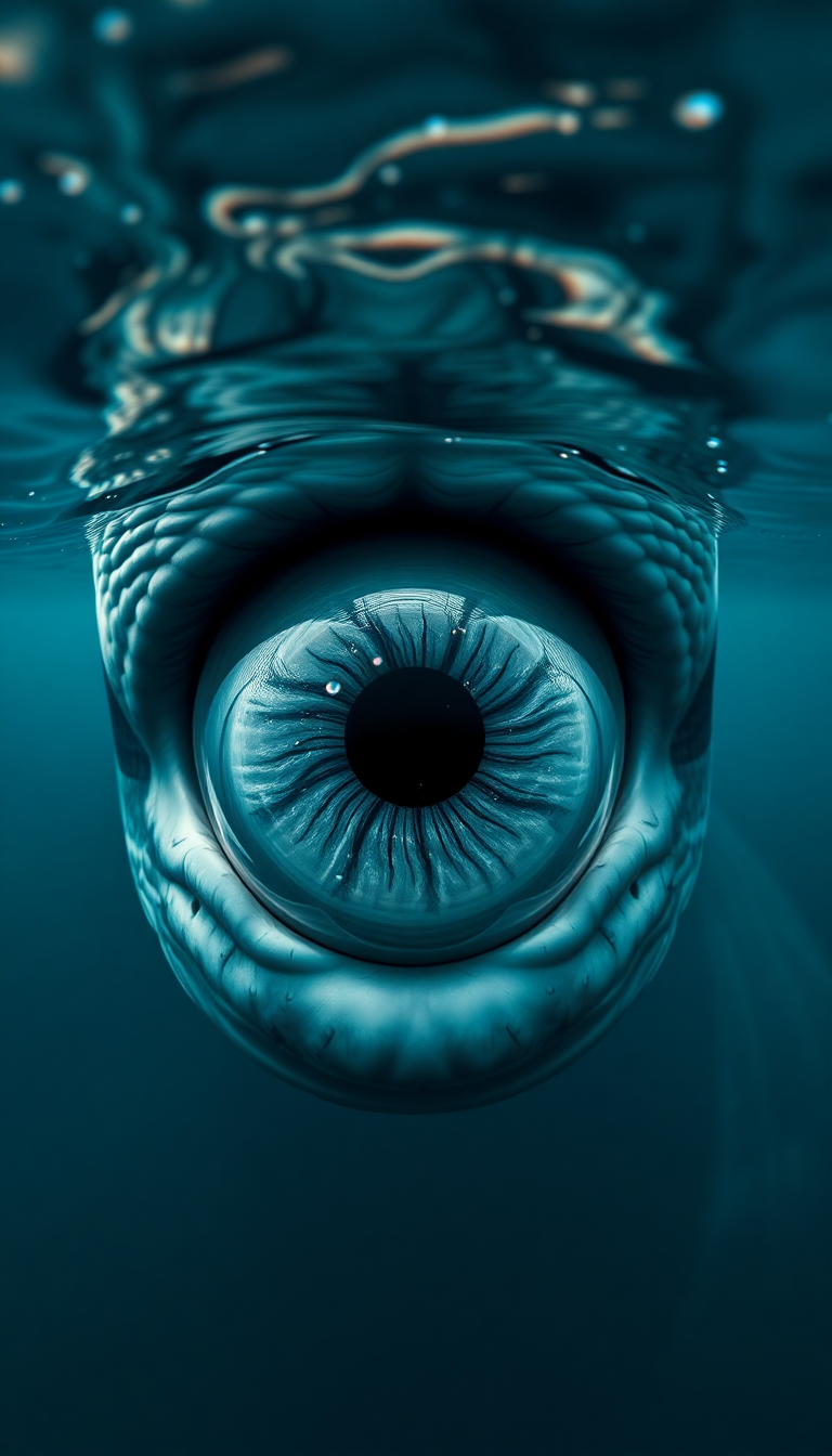 Whale Eye Closeup Deep Intelligent Photorealistic Wallpaper