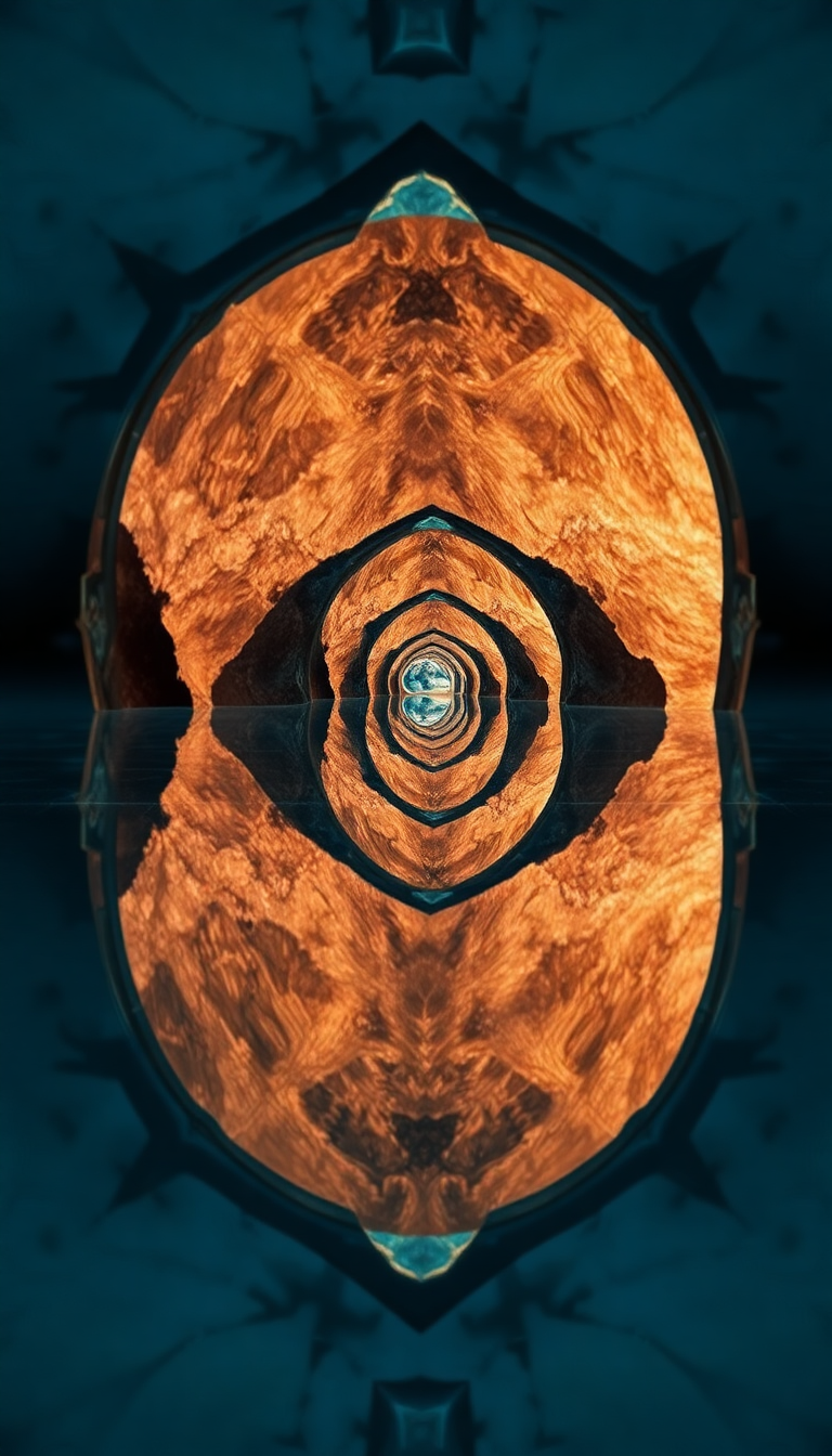 Mirror Showing Different World Reflection Digital art Wallpaper