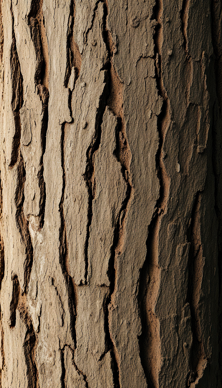 Tree Bark Texture Macro Lines Photorealistic Wallpaper