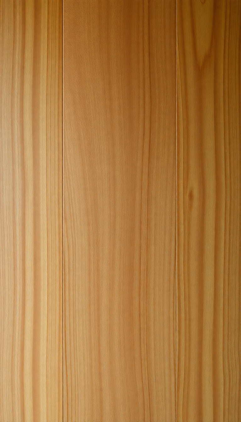 Wood Grain Polished Texture Warm Photorealistic Wallpaper