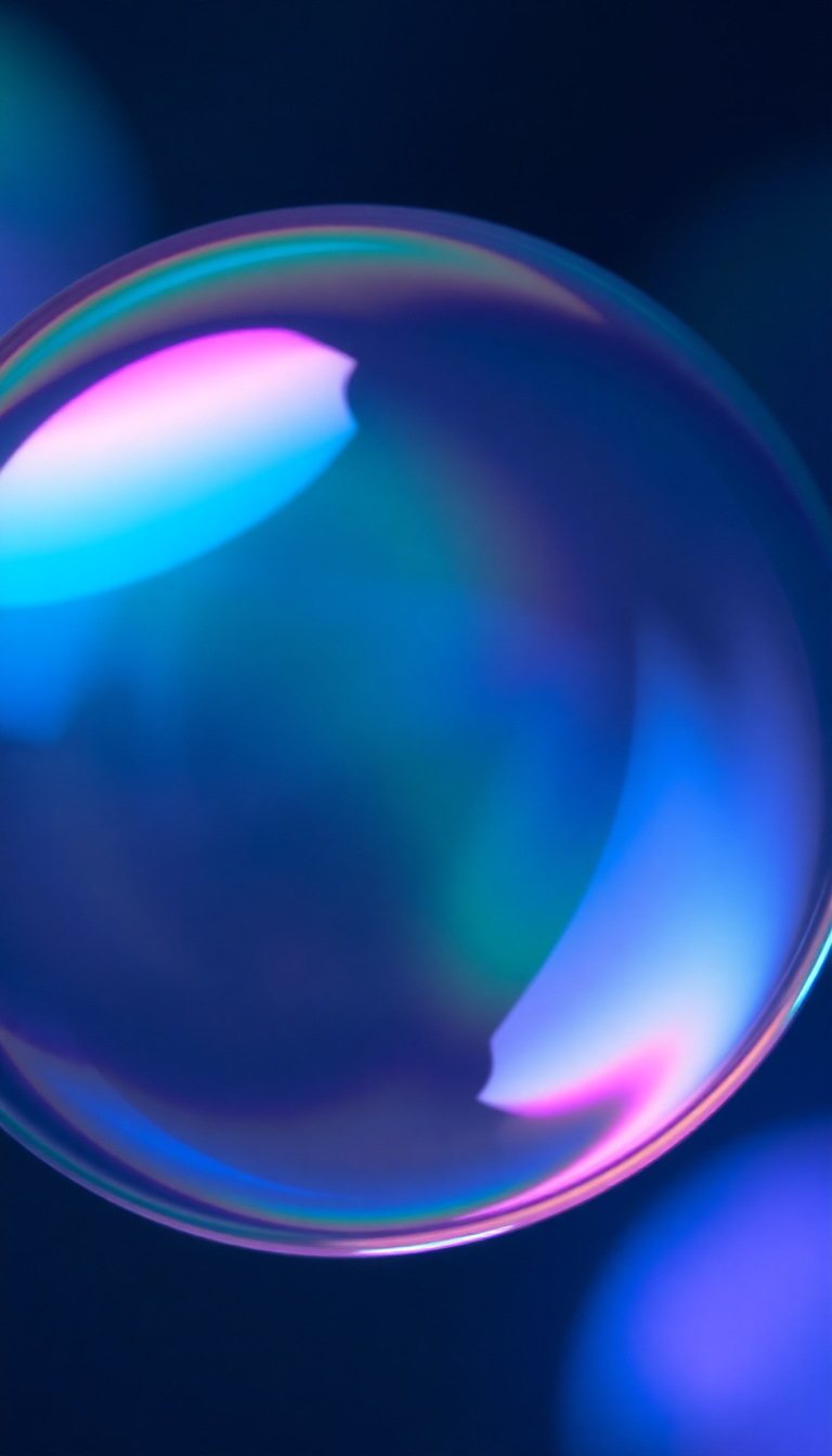 Soap Bubble Macro Rainbow Iridescent Aesthetic Wallpaper