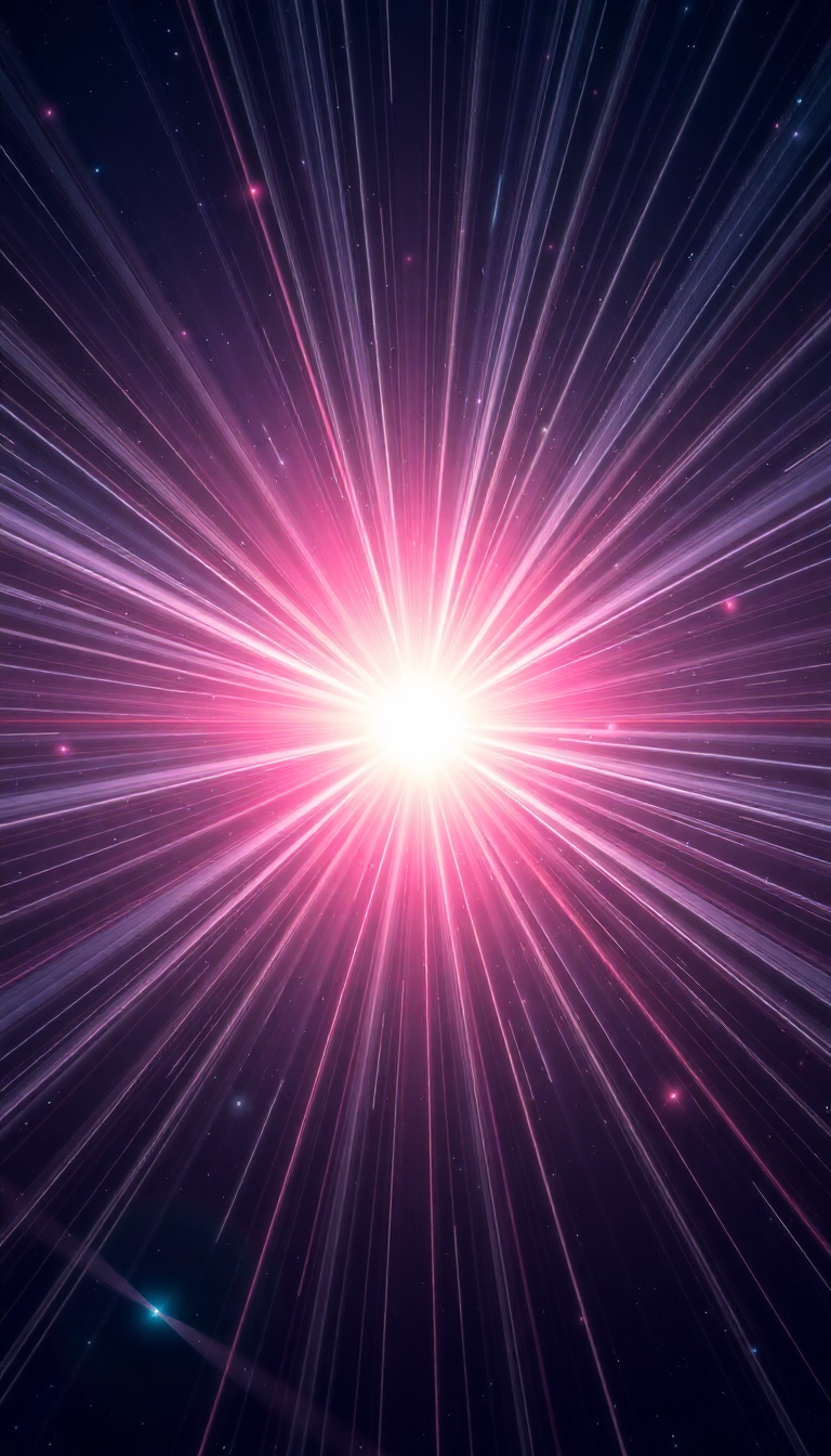 Pulsar Star Emitting Beams Of Digital art Wallpaper