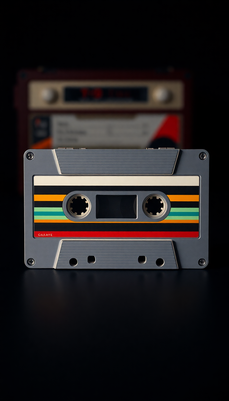 Cassette Tape Mixtape Retro Music Photorealistic Wallpaper