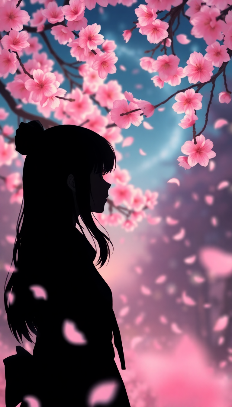 Cherry Blossom Petals Falling Anime Anime Wallpaper