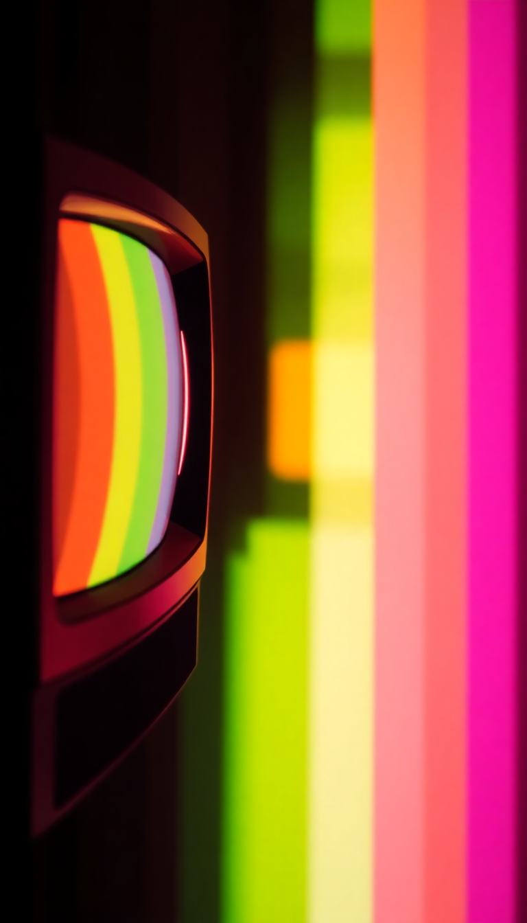 Vintage Television Static Colorful Noise Digital art Ultra HD Wallpaper
