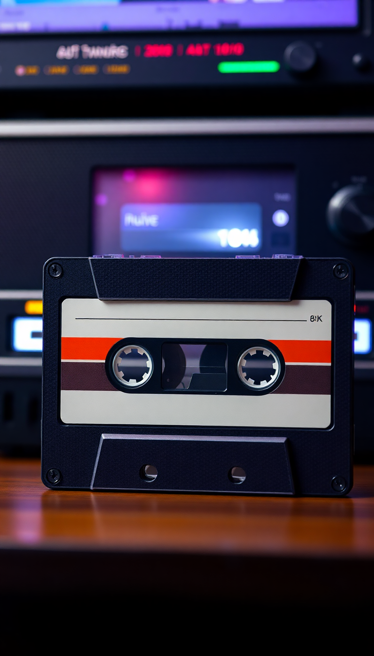 Cassette Tape Mixtape Retro Music Photorealistic Wallpaper