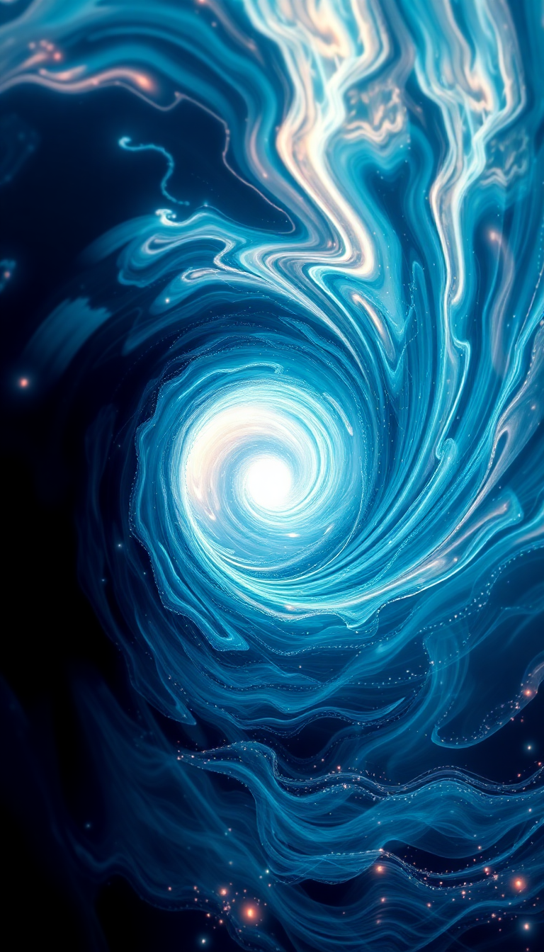 Wormhole Portal Swirling Energy Gateway Digital art Wallpaper
