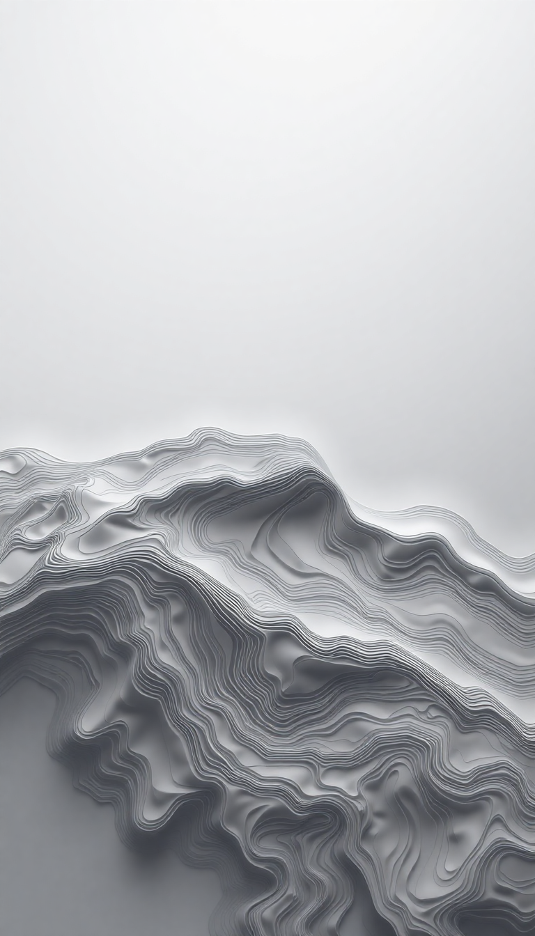 Topographic Lines Flowing Terrain Map Minimalist Wallpaper