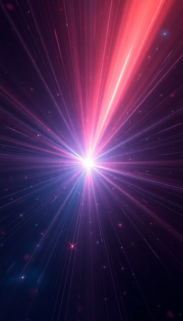 Pulsar Star Emitting Beams Of Digital art Wallpaper