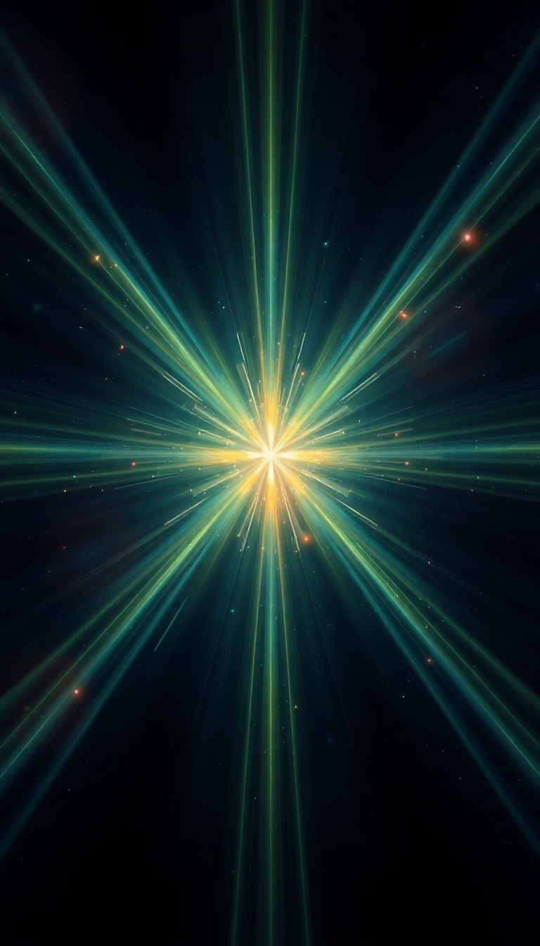 Pulsar Star Emitting Beams Of Digital art Wallpaper