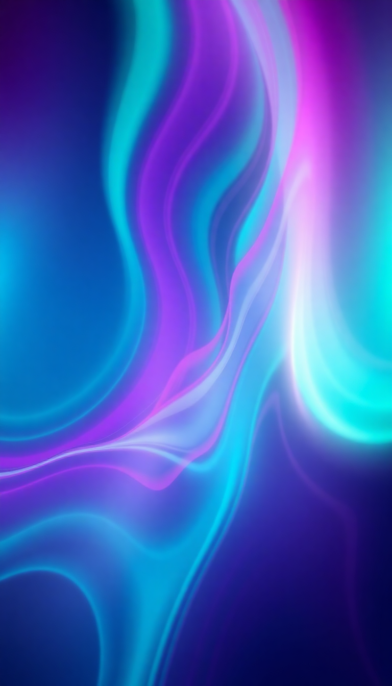 Northern Lights Abstracted Flowing Ribbons Digital art Wallpaper
