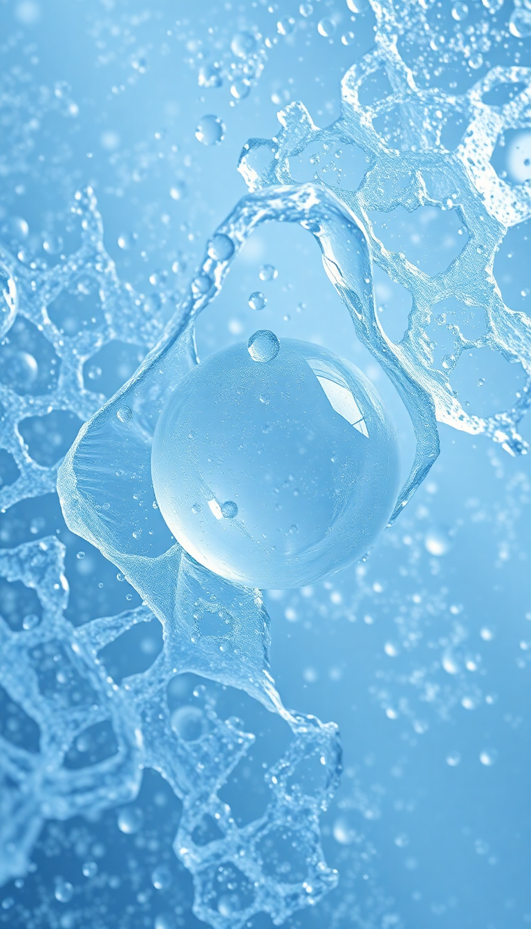 Ice Texture Frozen Bubbles Trapped Photorealistic Wallpaper