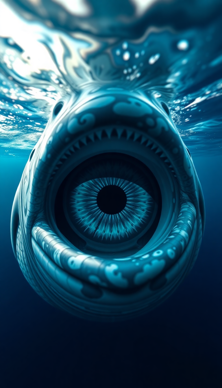 Whale Eye Closeup Deep Intelligent Photorealistic Wallpaper