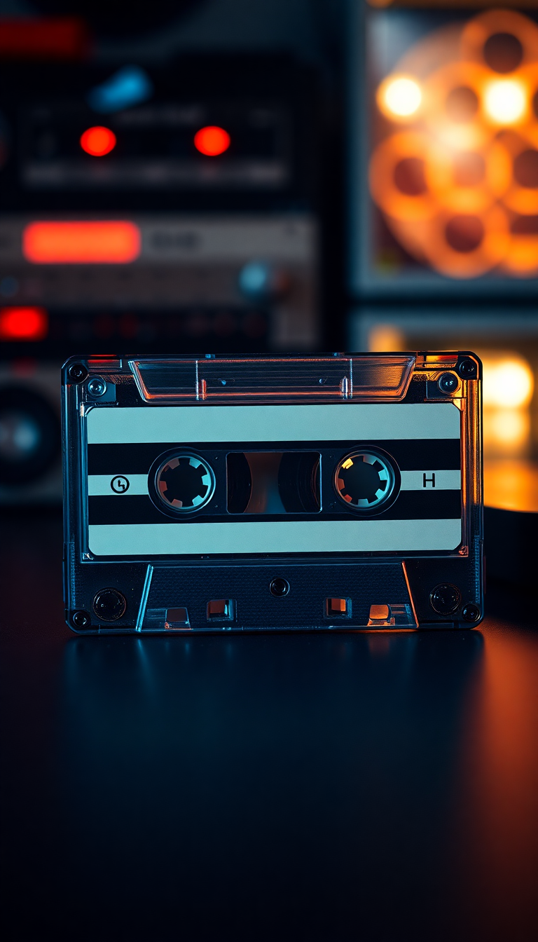 Cassette Tape Mixtape Retro Music Photorealistic Wallpaper