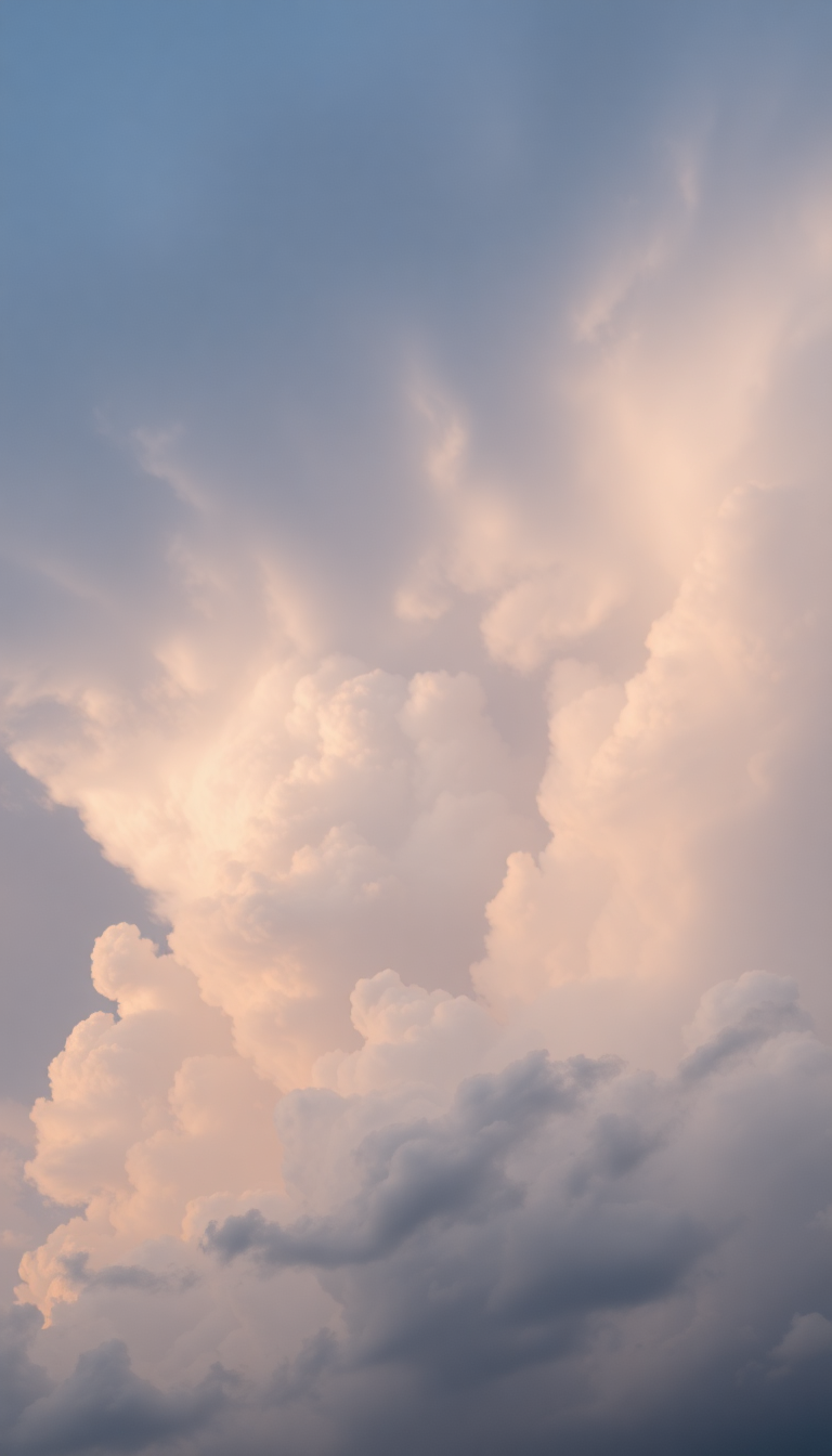 Mammatus Clouds Dramatic Bubble Sky Photorealistic Wallpaper