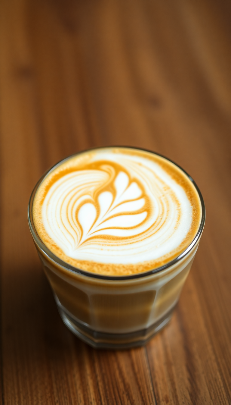 Perfect Latte Art Swan Milk Photorealistic Wallpaper