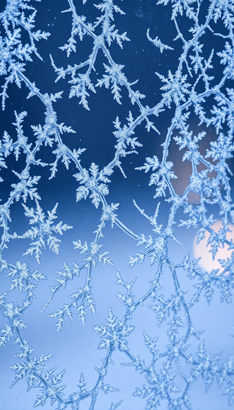 Frost Patterns On Window Macro Aesthetic Wallpaper