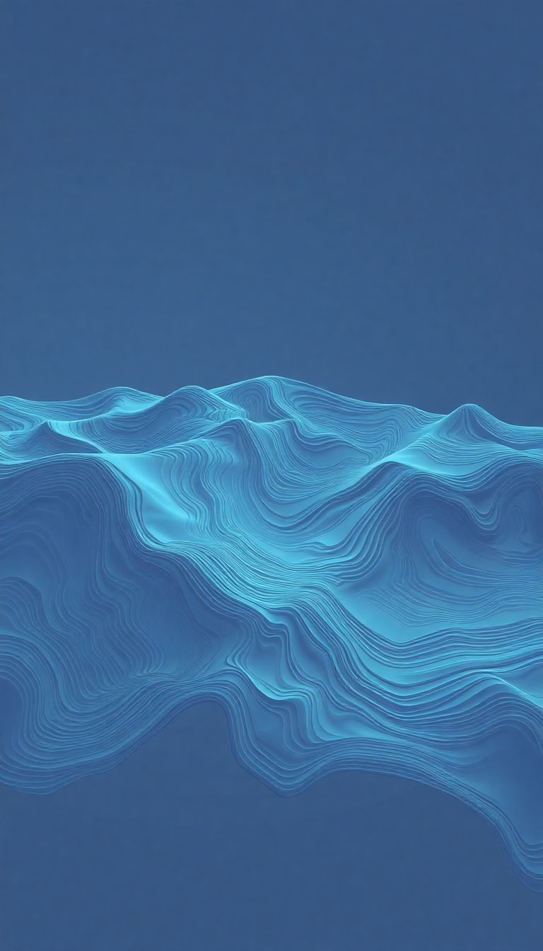 Topographic Lines Flowing Terrain Map Minimalist Wallpaper