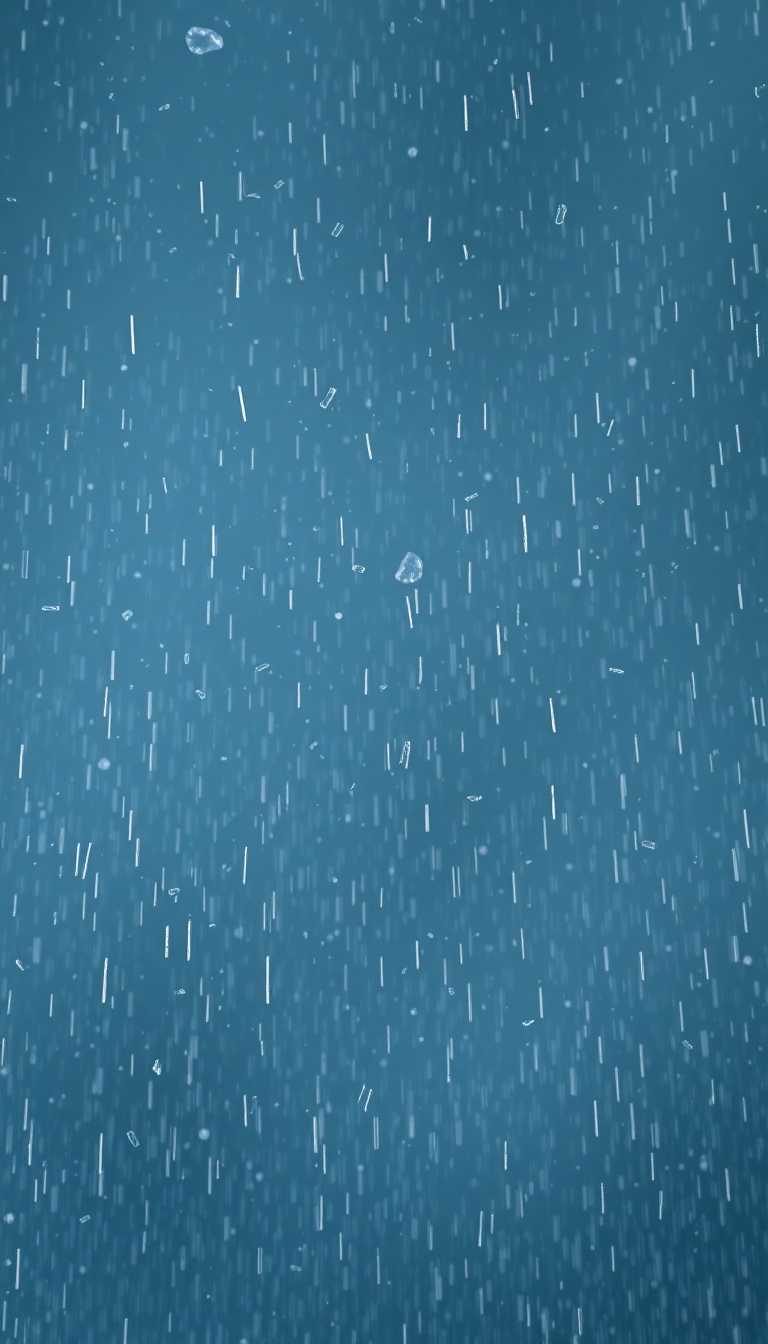 Hailstorm Dramatic Ice Falling Dark Photorealistic Wallpaper