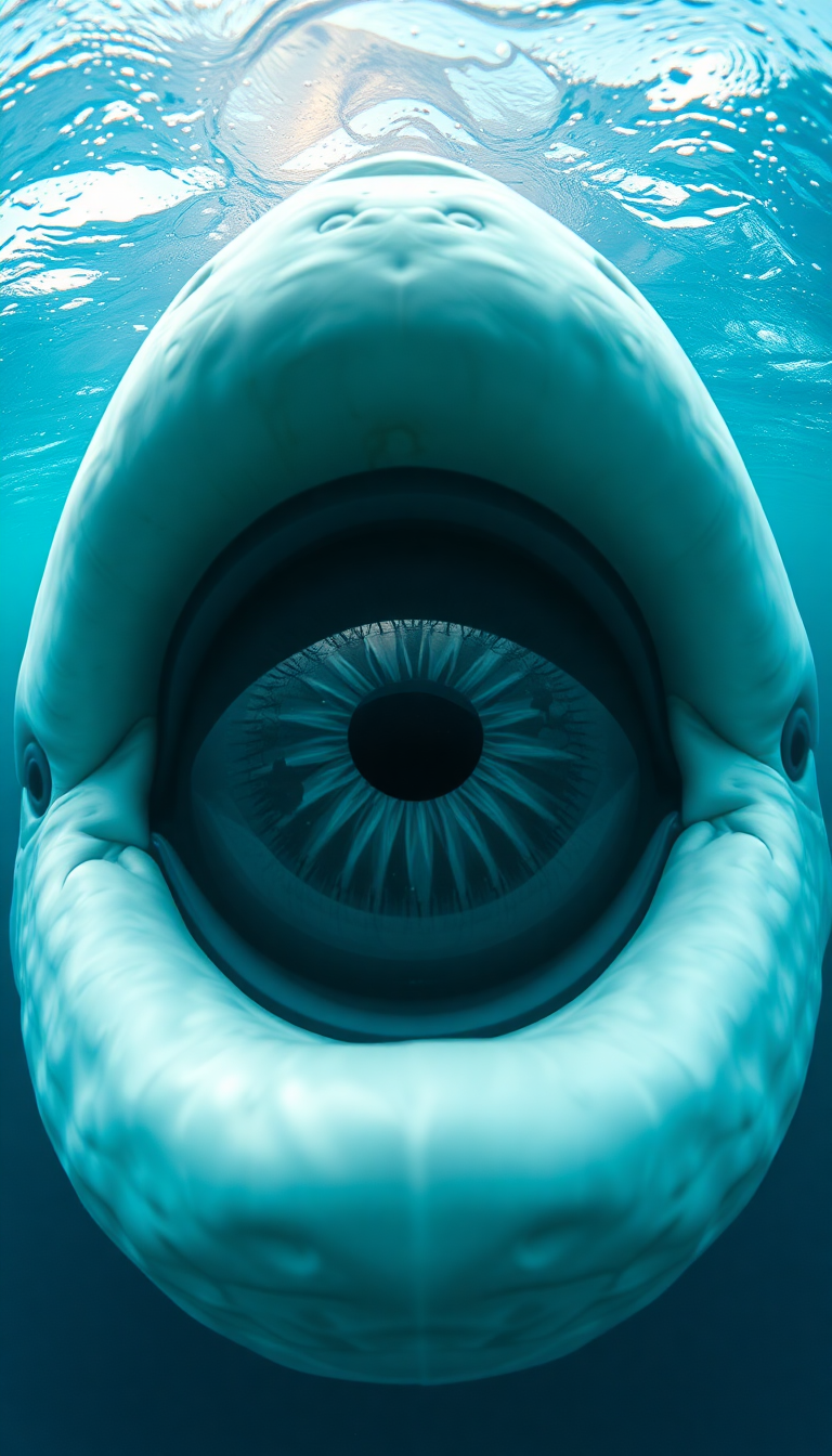 Whale Eye Closeup Deep Intelligent Photorealistic Wallpaper