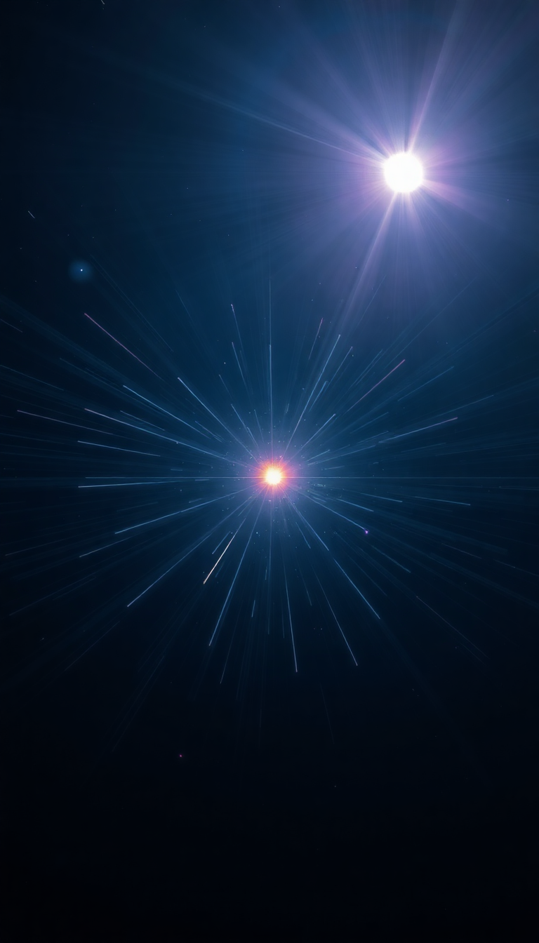 Pulsar Star Emitting Beams Of Digital art Wallpaper