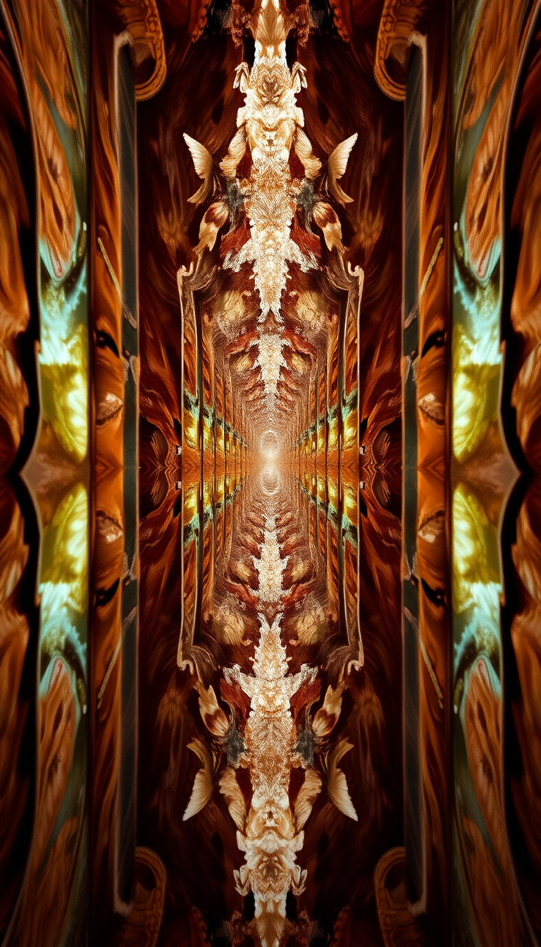 Mirror Showing Different World Reflection Digital art Wallpaper