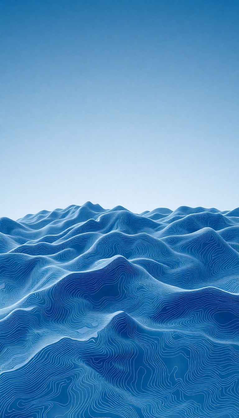 Topographic Lines Flowing Terrain Map Minimalist Wallpaper