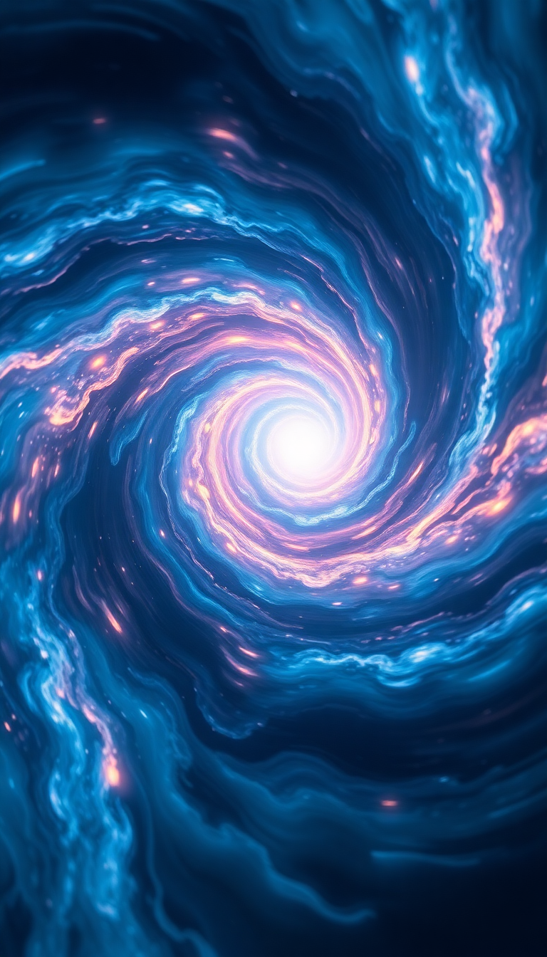 Wormhole Portal Swirling Energy Gateway Digital art Wallpaper