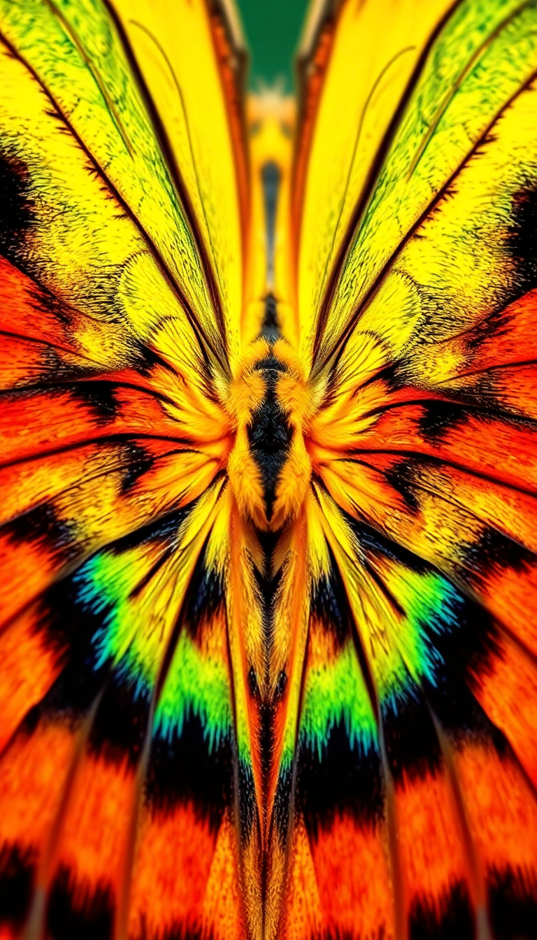 Macro Scales Colorful Pattern Nature Mega Wallpaper