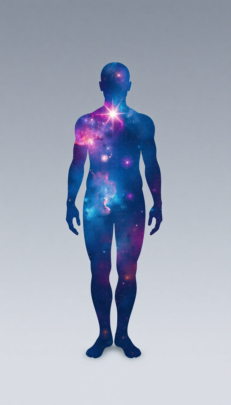 Person Made Of Galaxies Cosmic Digital art Wallpaper