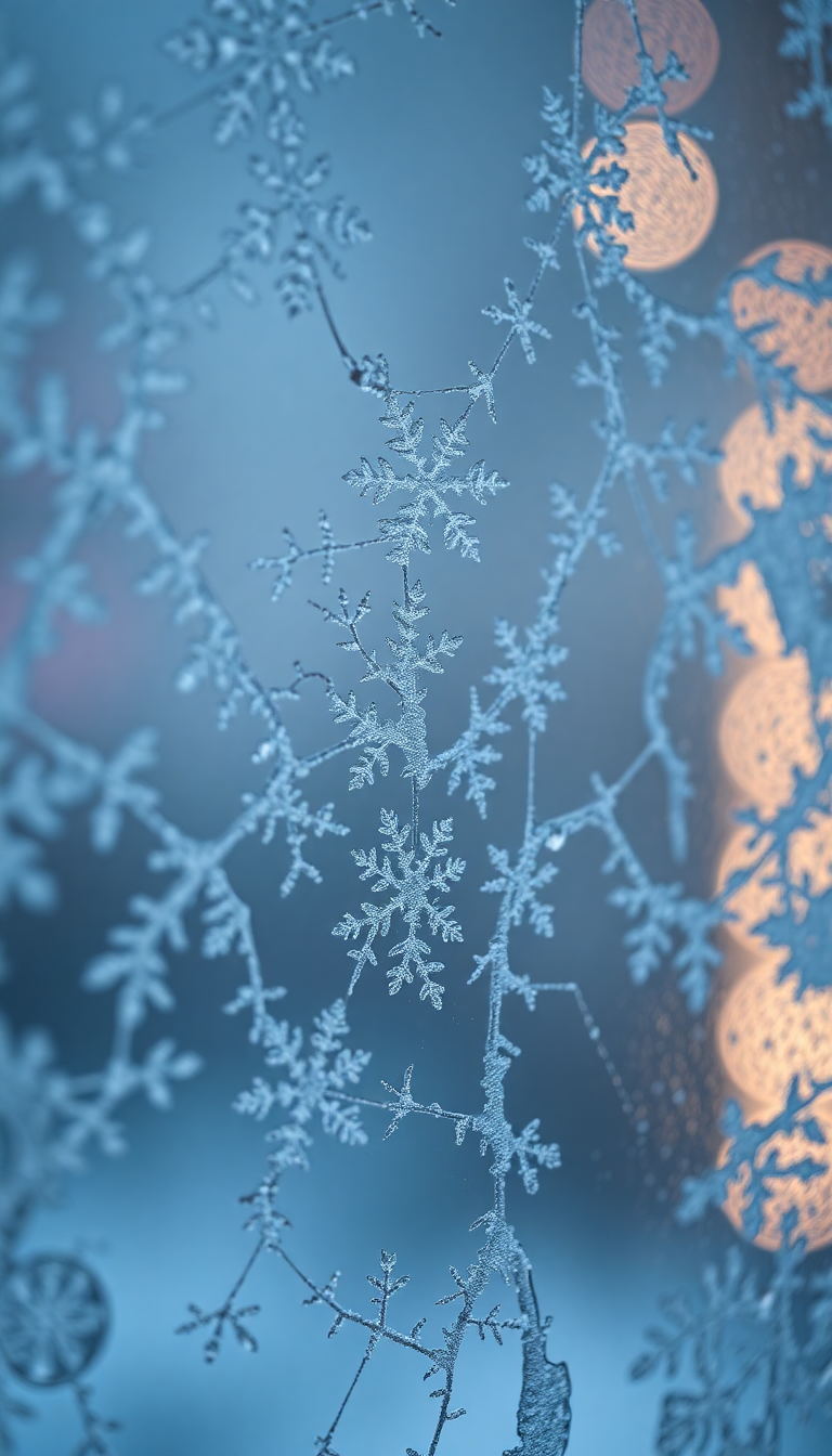 Frost Patterns On Window Macro Aesthetic Wallpaper