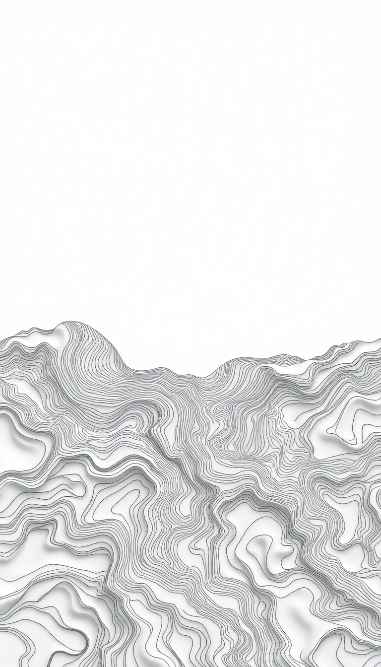 Topographic Lines Flowing Terrain Map Minimalist Wallpaper