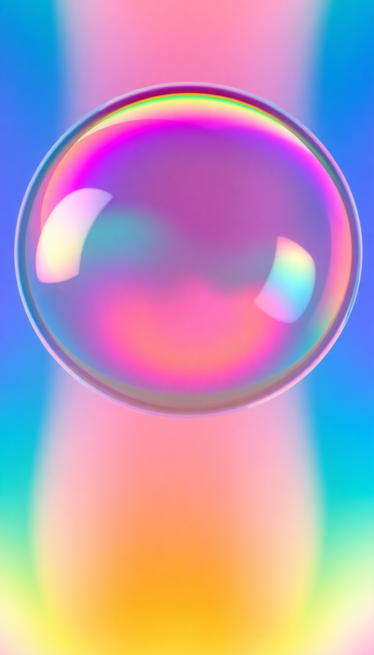Soap Bubble Macro Rainbow Iridescent Aesthetic Wallpaper