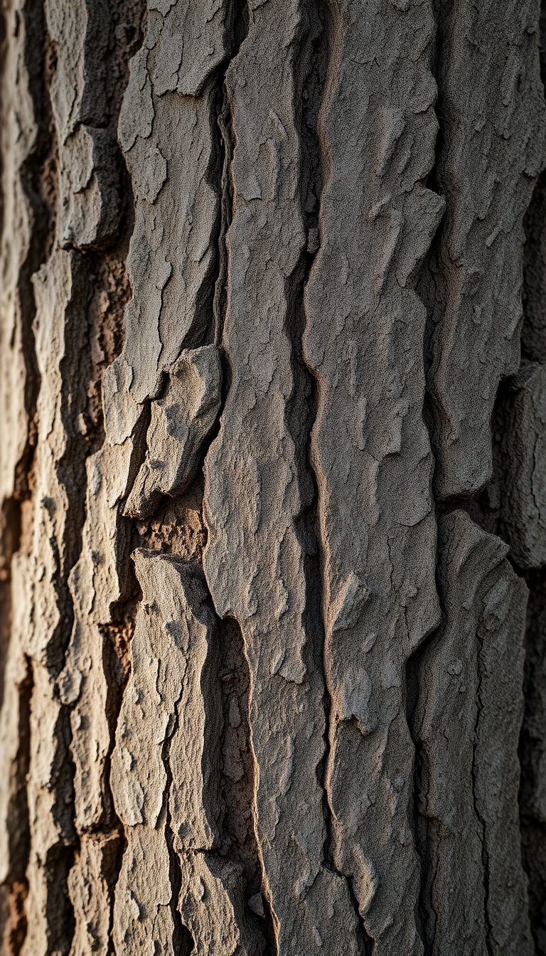 Tree Bark Texture Macro Lines Photorealistic Wallpaper