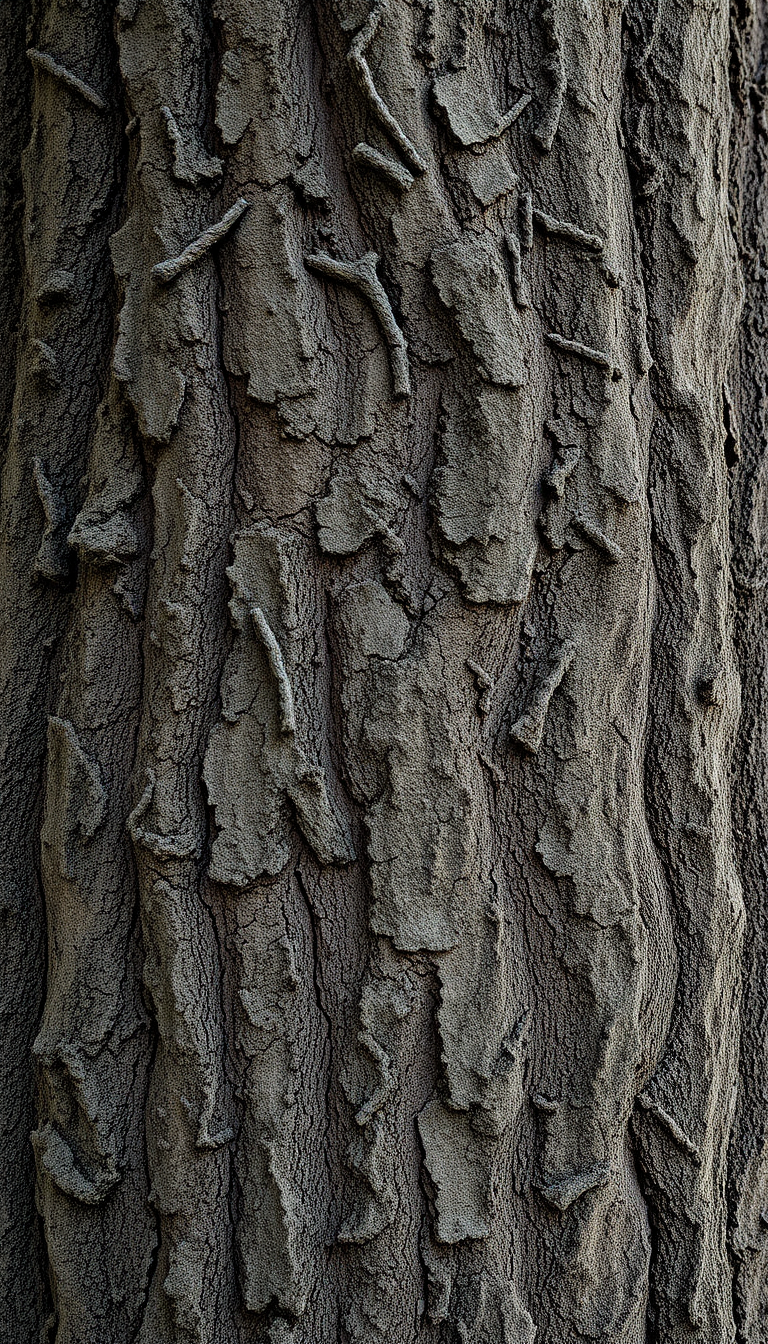 Tree Bark Texture Macro Lines Photorealistic Wallpaper