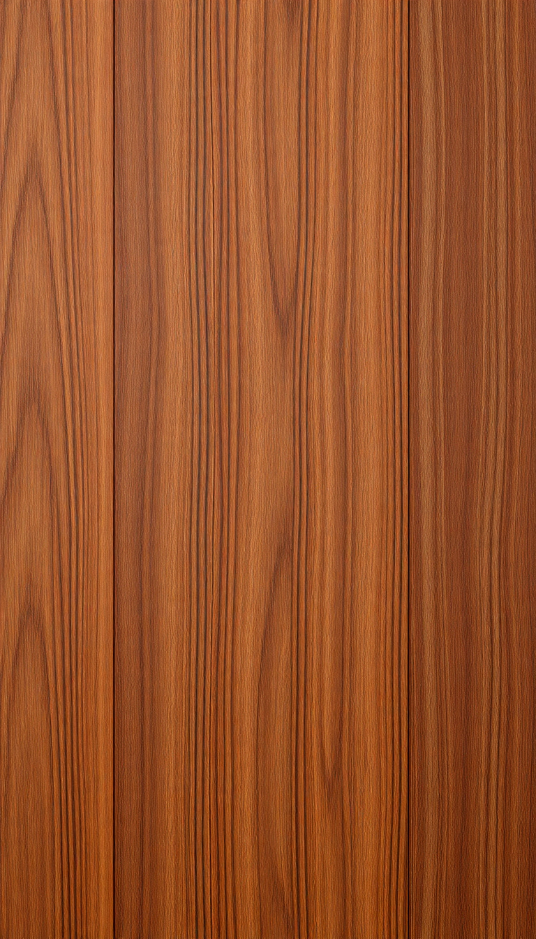 Wood Grain Polished Texture Warm Photorealistic Wallpaper
